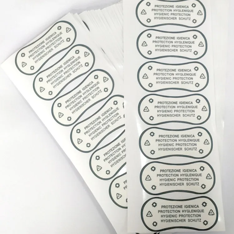 Wholesale Custom Logo Printed Clear Hygienic Stickers Manufacturer, Bikini Swimwear Hygiene Protection Sticker For Underwear