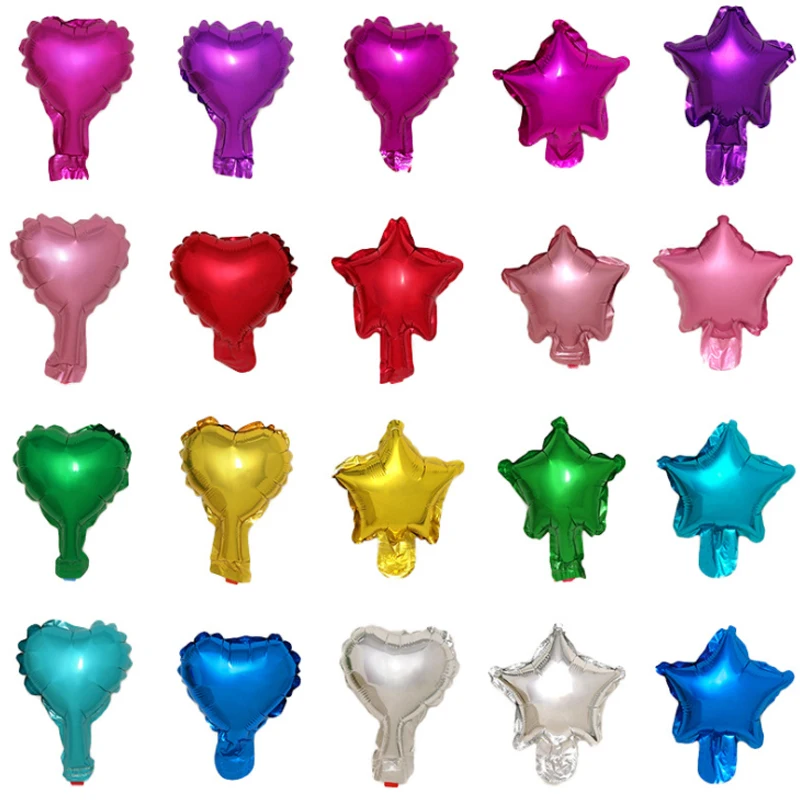 Hot sale 5 inch heart aluminum foil balloon multi-color optional birthday party wedding decoration wholesale