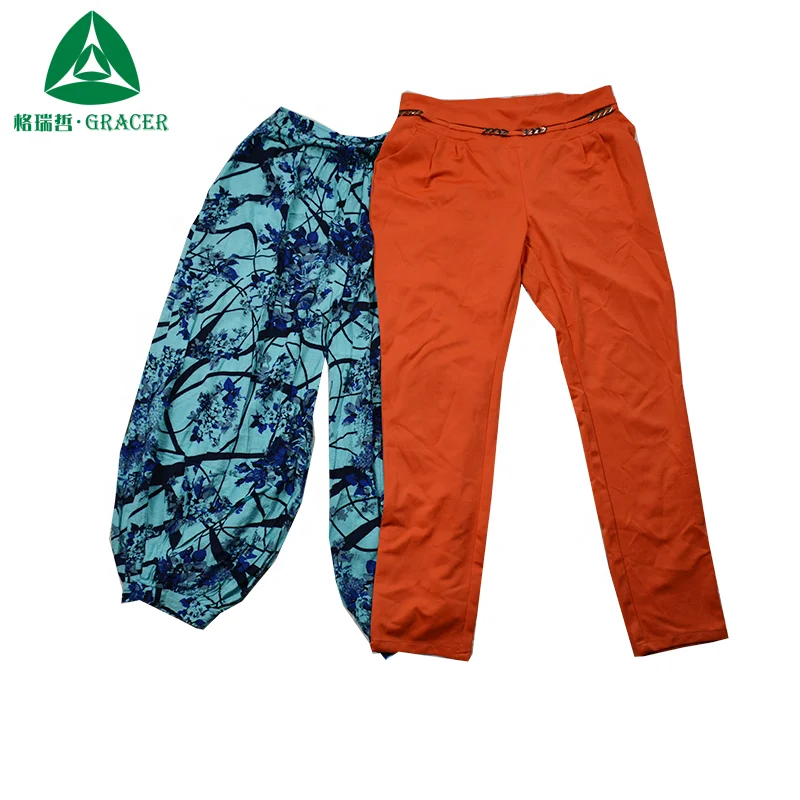 Thrift Store Ukay Ukay Bale Second Hand Clothes Ladies Cotton Pants China Used Clothing For Sale