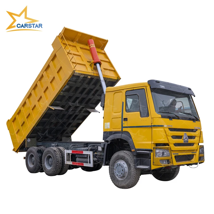 China 351 - 450hp 10 wheeler small 6*4 used dump truck price second hand used isuzu dump truck