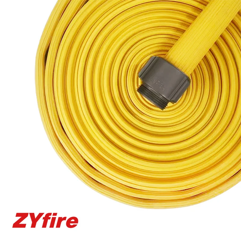 ZYfire 2 Inch 4-layer Flexible Lay flat Fire Hose for Industrial Fire Fighting 50N Adhesion Strength