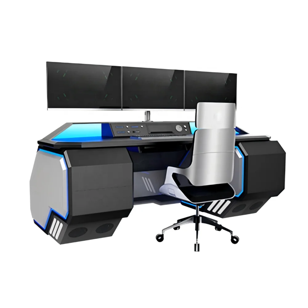 HAOYUAN Brand Control Room Ergonomics Office Furniture Data Center Monitoring Consoles Desk Operator Command Center Workstations