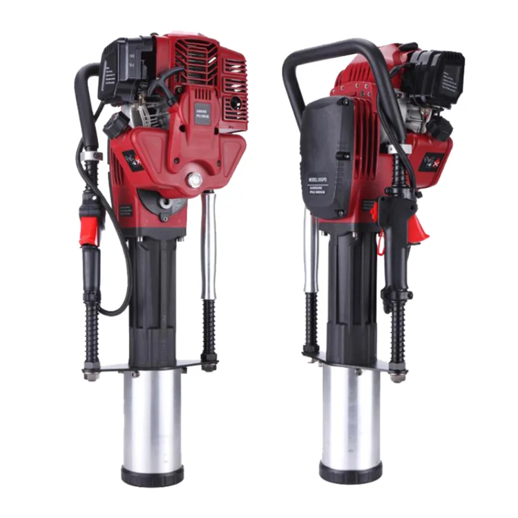 100mm Portable Petrol Hammer Piling Driver Handheld Gasoline Power Post Driver