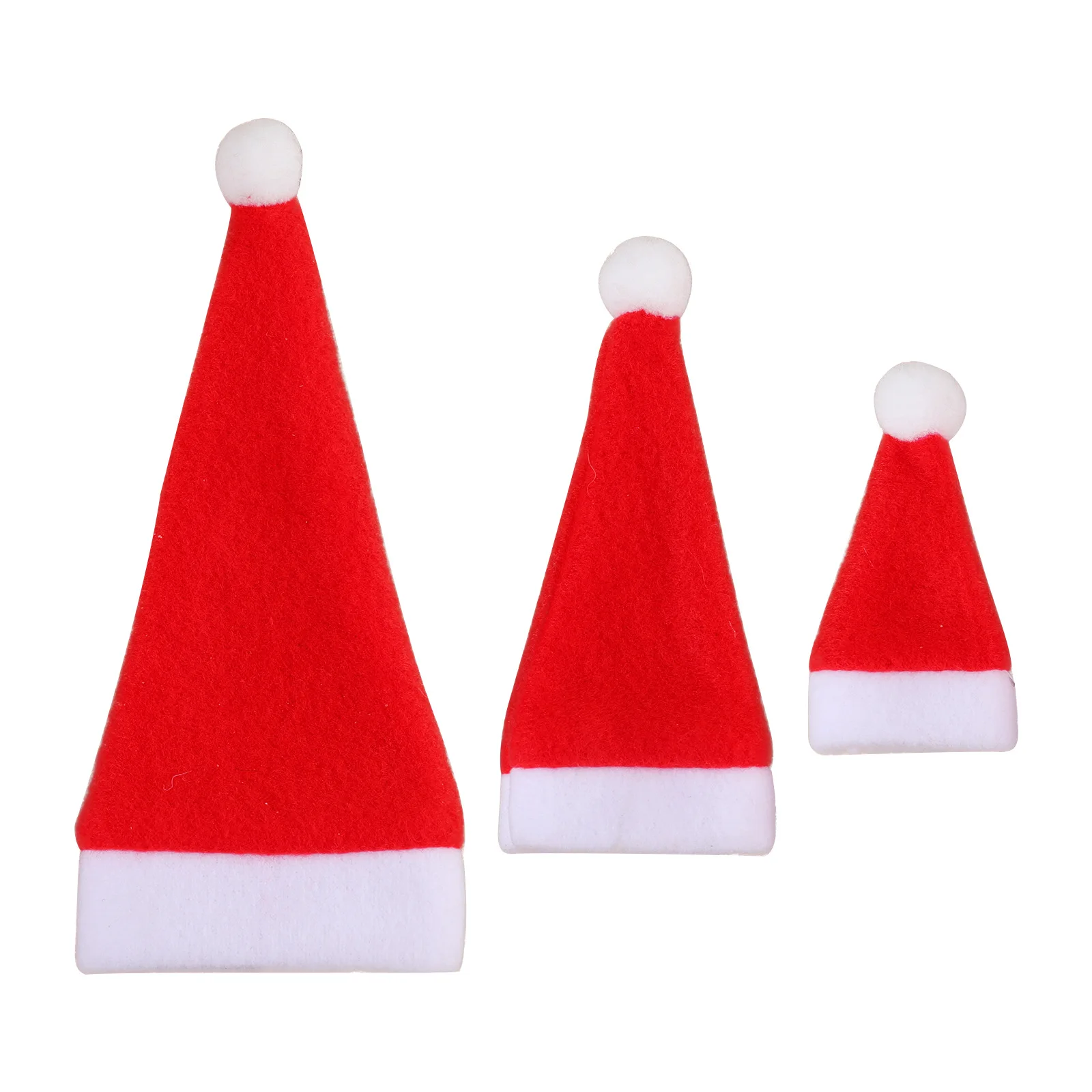Wholesale Custom Santa Claus Hat Christmas Hat Knife And Fork Cover  For Christmas Party Decoration