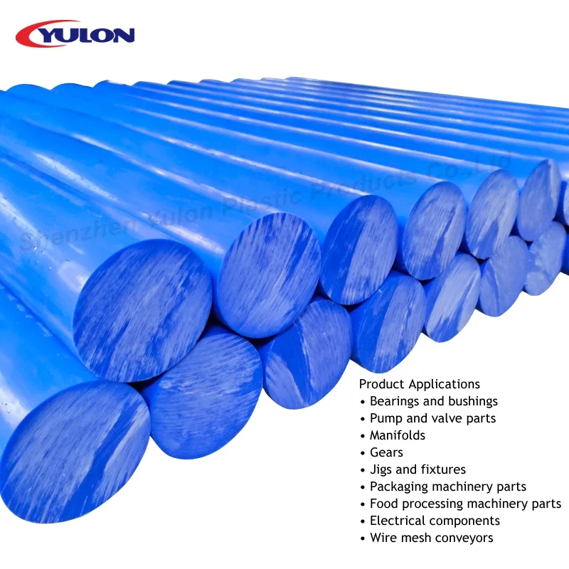 Blue copolymer acetal is the preferred color and material when it comes to the food processing industry acetal copolymer rod
