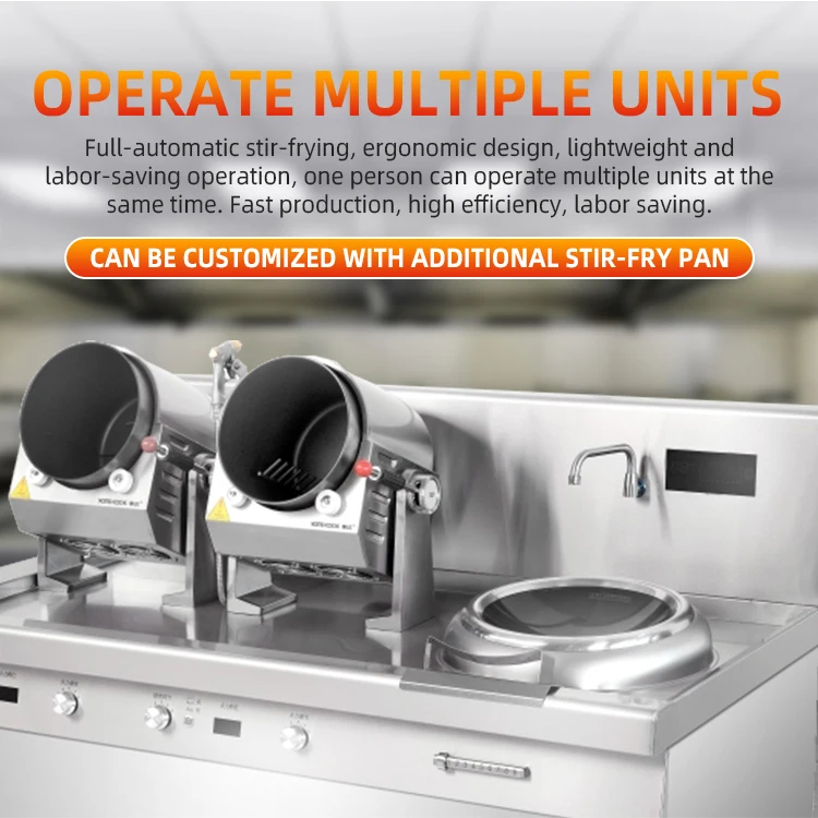 Automatic Stir Fry Robot Cooking Machine Auto Stir Fry Robot Wok Cooking Machine Stry Fry Fried Rice Machine For Restaurant