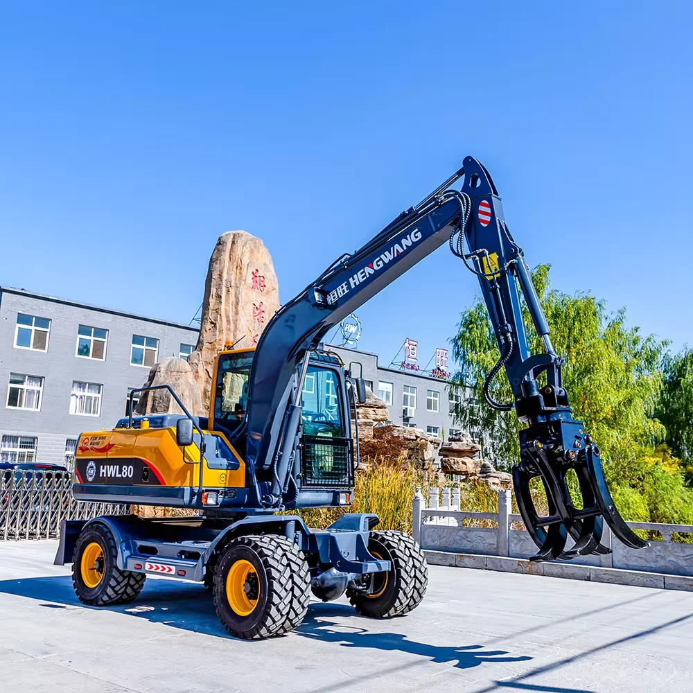 Wholesale good condition cheap hydraulic excavator bagger machine 8t super wheel excavator