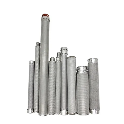 Sintering  high quality stainless steel wire mesh filter cartridge cylinder for filter oil water impurity