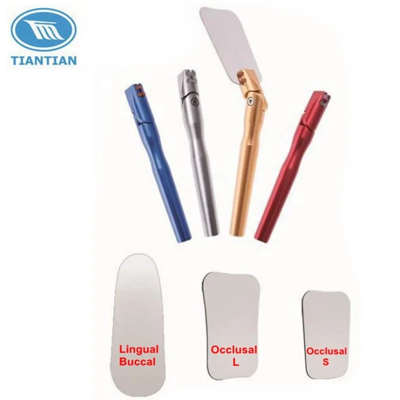 Стоматологическое фотографическое металлическое зеркало Ортодонтическое зеркало из нержавеющей стали отражатель двусторонний внутриполостной отражатель