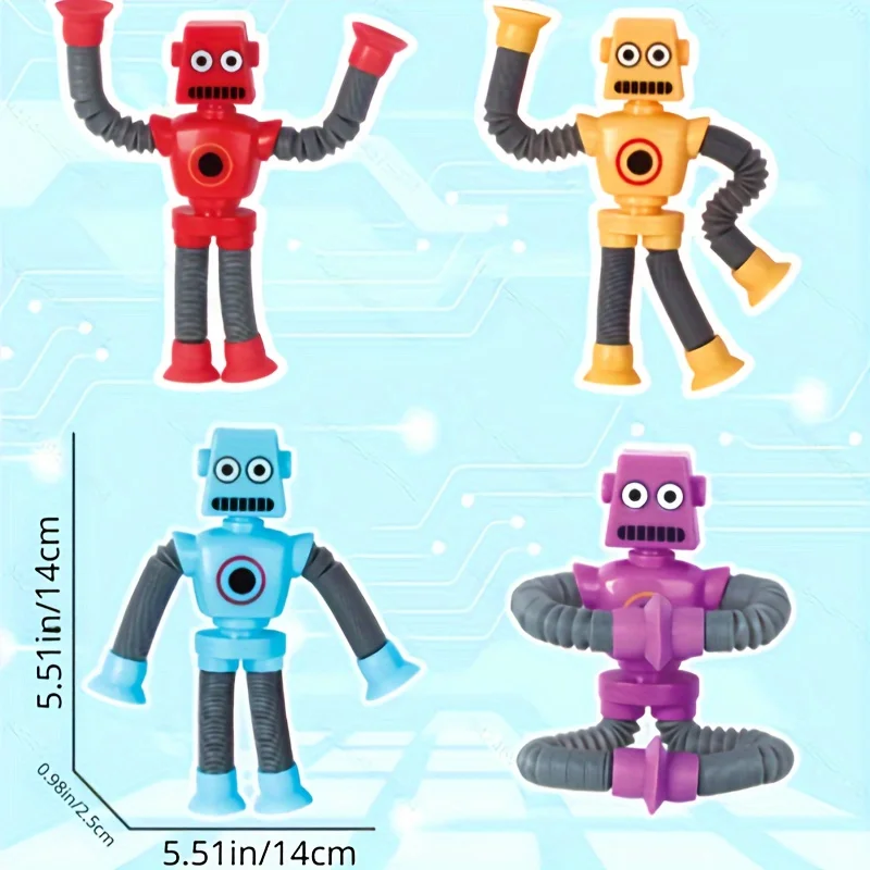 Variety Robots Technology Suction Cup Toys Educational Creative Decompressing Small Toys Christmas Halloween Kids Gift Wholesale
