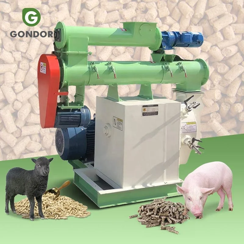 Ring Mold Granulator 1mm Sheep Pig Feed Processing Pellet Production Maker Machine for Make Grass Feed