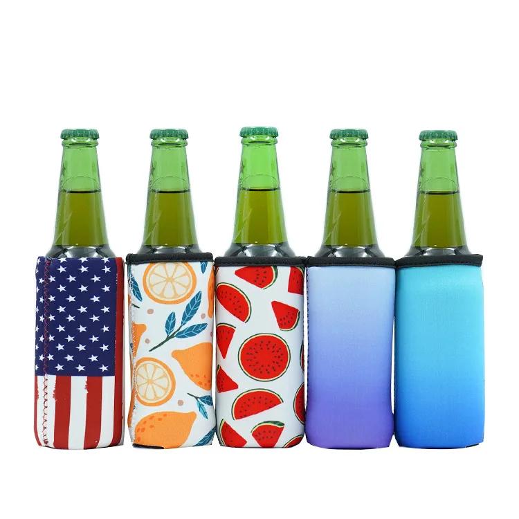 Изолированные нарукавники для пивных банок легкий кулер консервных можно стирать в машине неопрен с простроченными краями ткани