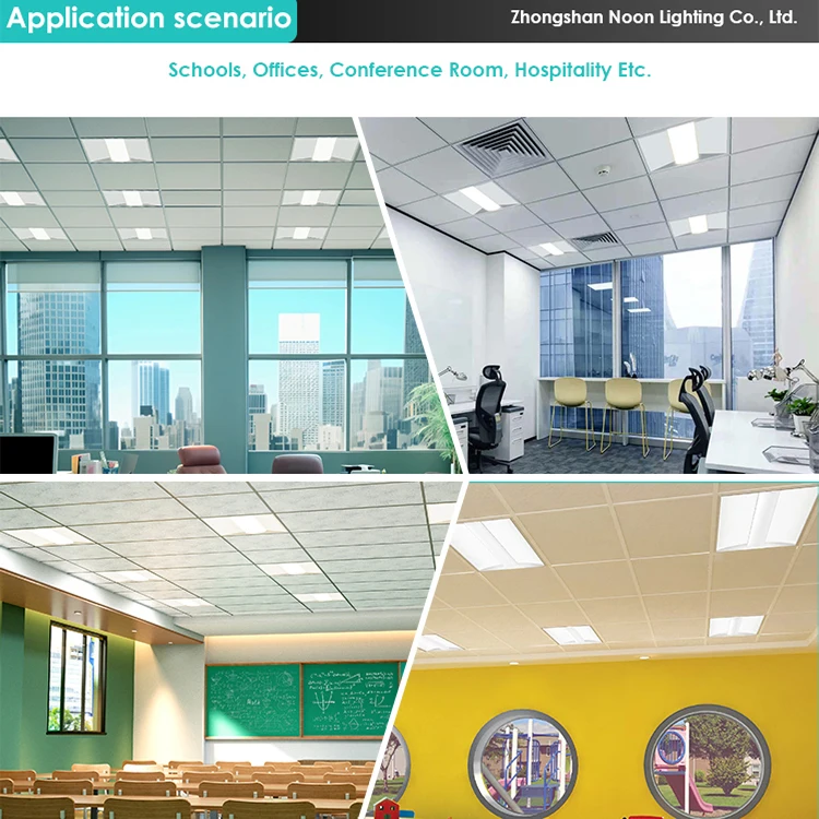 DLC Premium 2x2 2x4FT LED Troffer Retrofit Fixture LED Troffer Panel Light for home shopping hospital workshop