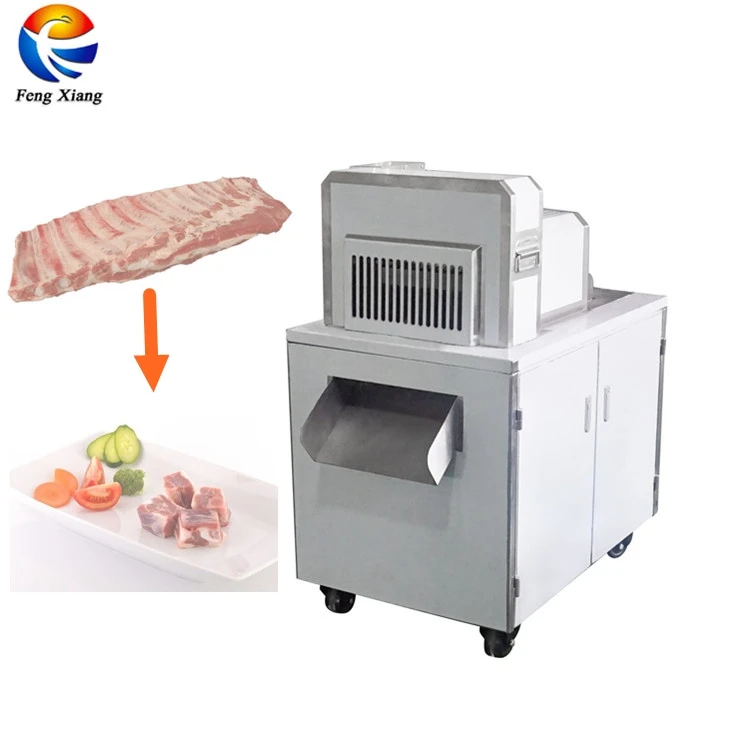 FZD-360 Automatic Frozen Food Chicken Beef Sordfish Marlin Fish Meat Bone Cube Cutting Slicing Dicing Machine