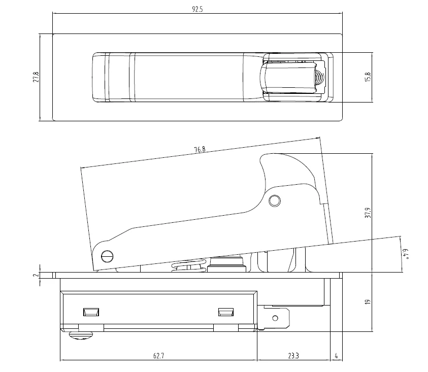 Yueqing manufacturer  dustproof snap-action electric power tools spare parts trigger switch