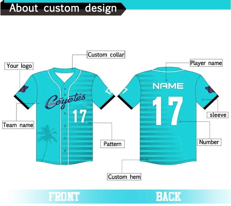Hot Sale Cheap Breathable Baseball t Shirts Baseball Wear Custom Your Own logo Team Uniform Sublimation Baseball Jersey for men