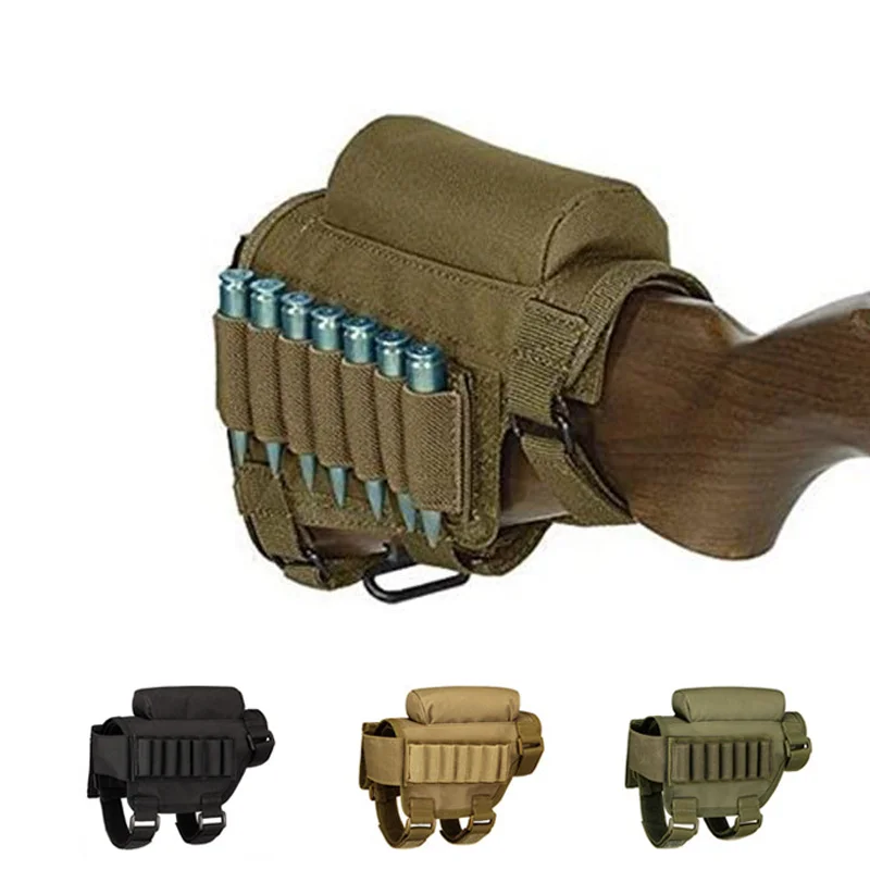 High Quality Hunting Shooting Tactical Cheek Rest Pad With 7 Shells Holder