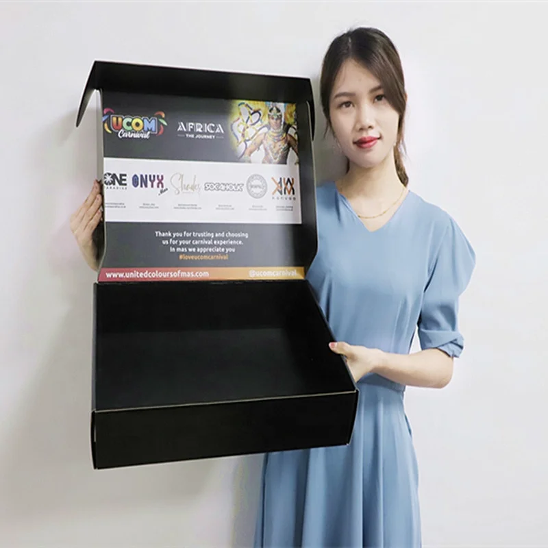 Factory Free design thick cardboard corrugated paper courier  craft frame photo album box