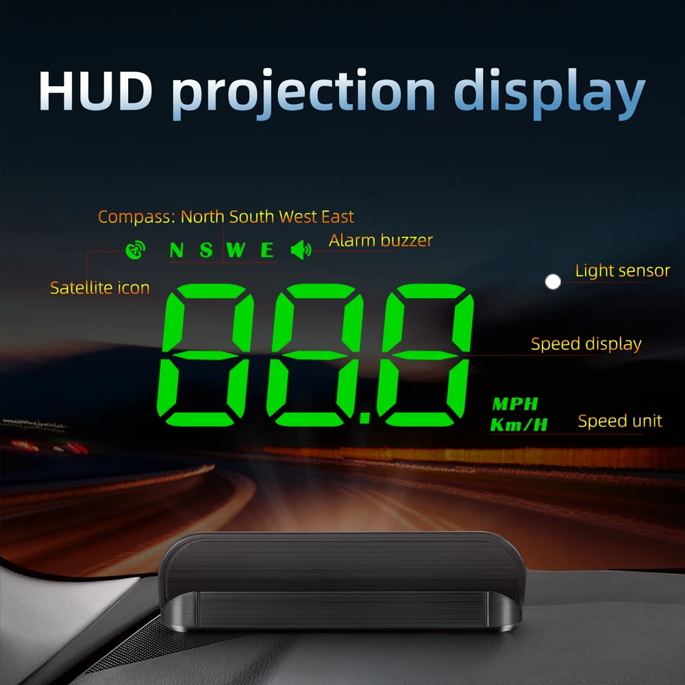 Hot Selling M1 Car HUD Head Up Display With Fuel Consumption Trip Computer Automotive Electronics Accessories