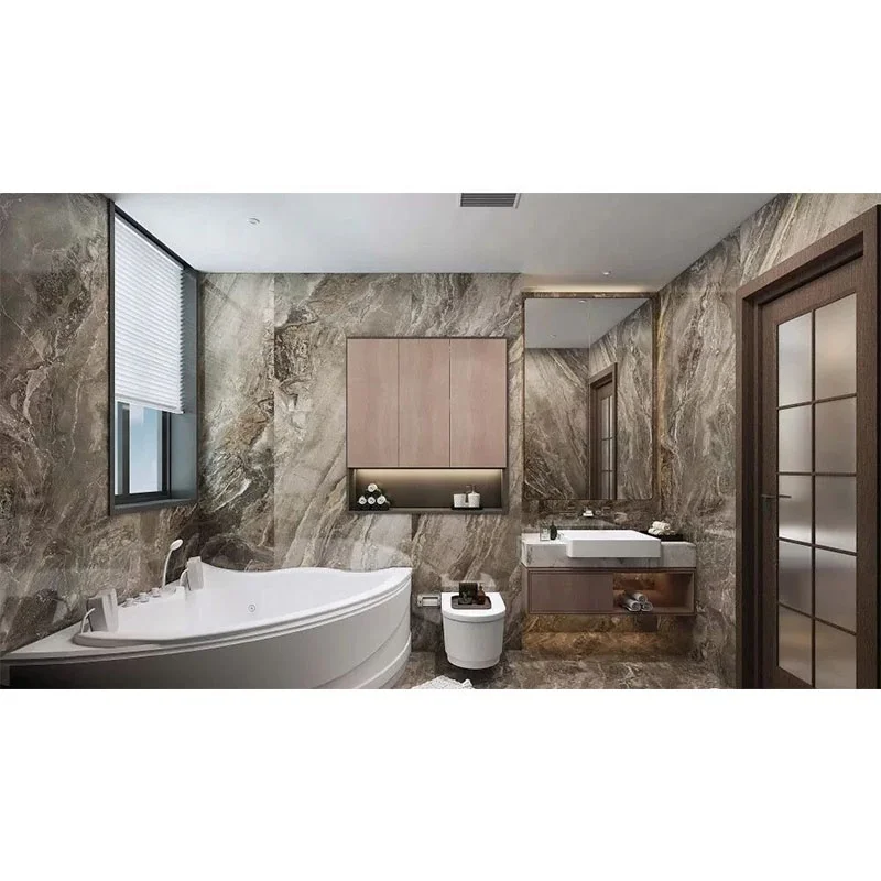 BOTON STONE 3D Design Superior Design Marble Hotel Modern Bathroom Vanity Interior Design