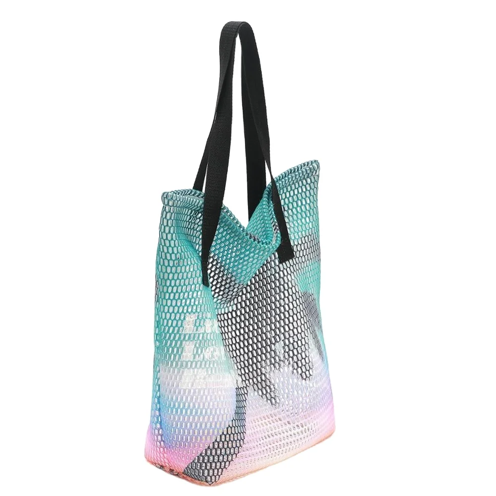 
wholesale beach style casual handbag large capacity folding canvas bags for daily life 