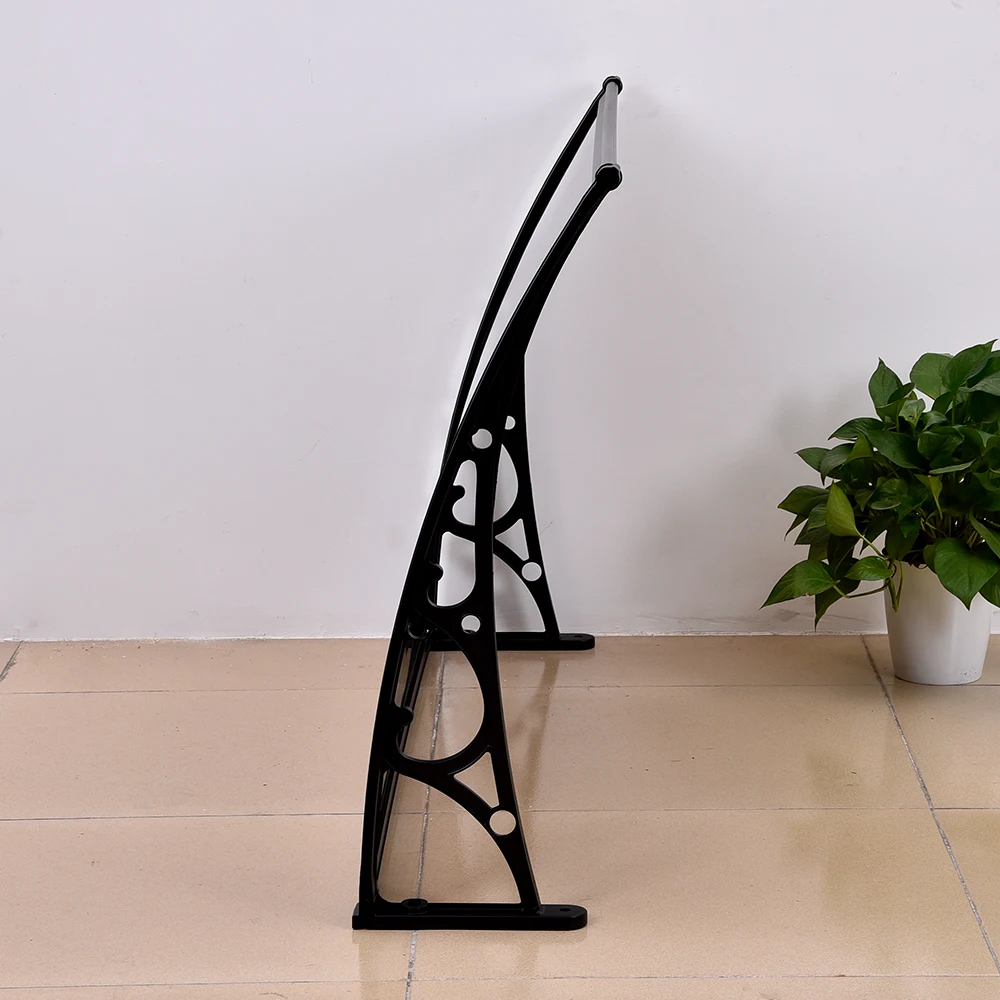 Foshan Guansu factory custom 80*120cm outdoor heat resistant aluminum material solid sheet awning for door window