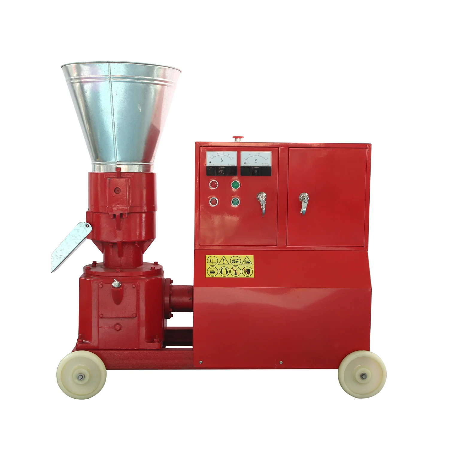 7.5kw KL200 factory supply directly flat die turn animal feed pelletizing machine feed pellet mill