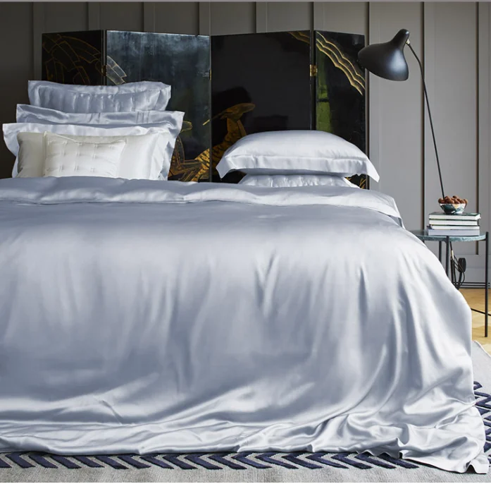 100% Organic Natural Silk Bedding Mulberry Silk Sheets Bedding Set