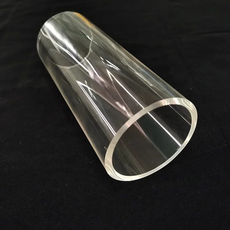 wholesale PMMA clear transparent plastic tubes large diameter acrylic tube