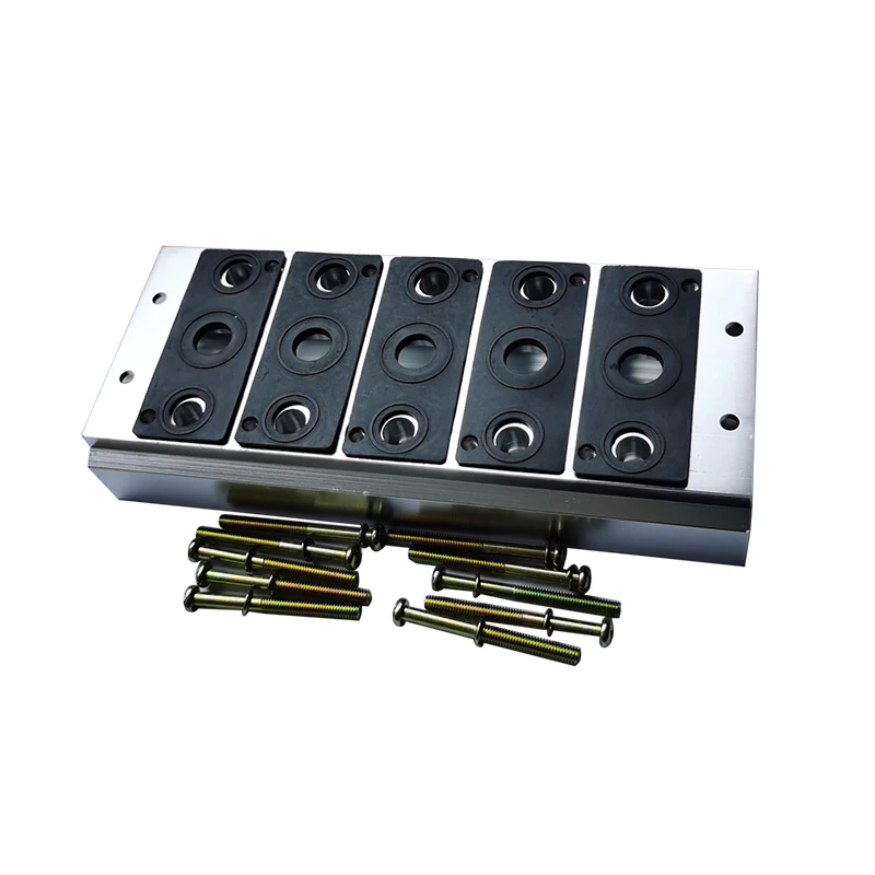 4V Series 100M/200M/300M/400M Pneumatic Manifold Solenoid Air Pilot Valves Aluminum