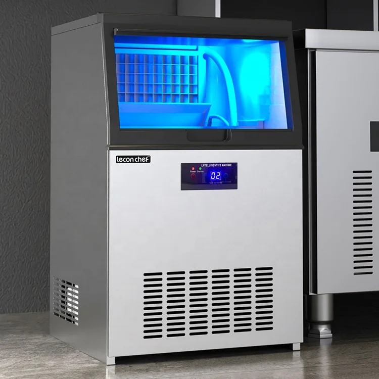 Commercial Household Stainless Steel 45kg/day Clear Ice Cubes Maker for restaurant hotel milk tea shop