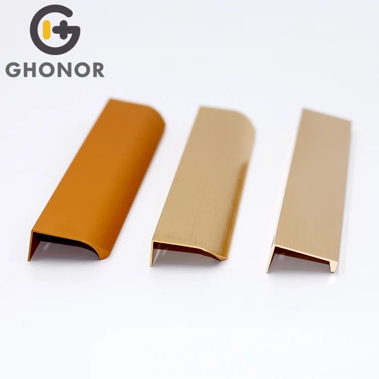 Champagne Gold Kitchen Cabinet Profile Door Frames Bar Cover For Closet Door