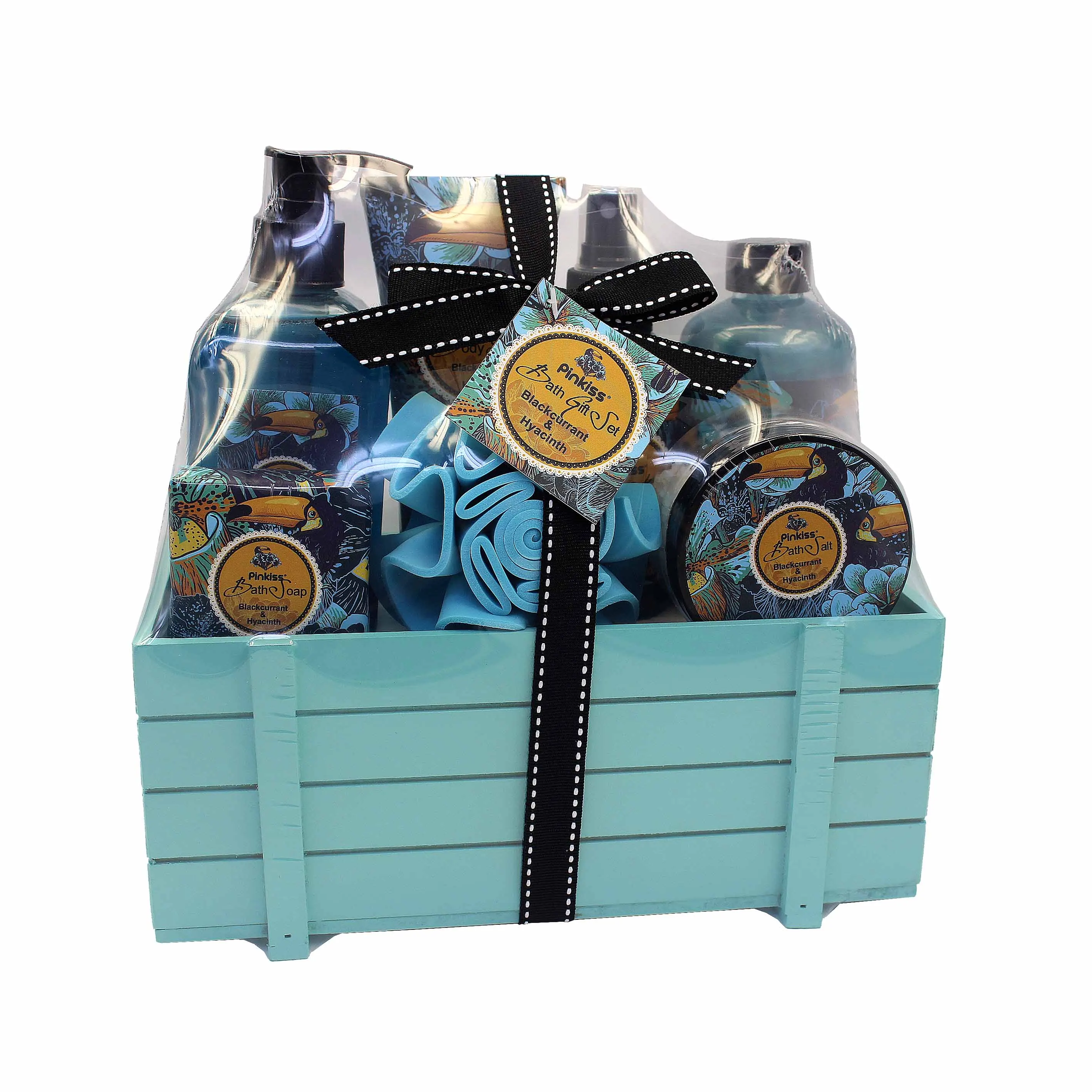 Wholesale Blackcurrant& Hyacinth label moisturize body care spa beautiful bath spa body gift set