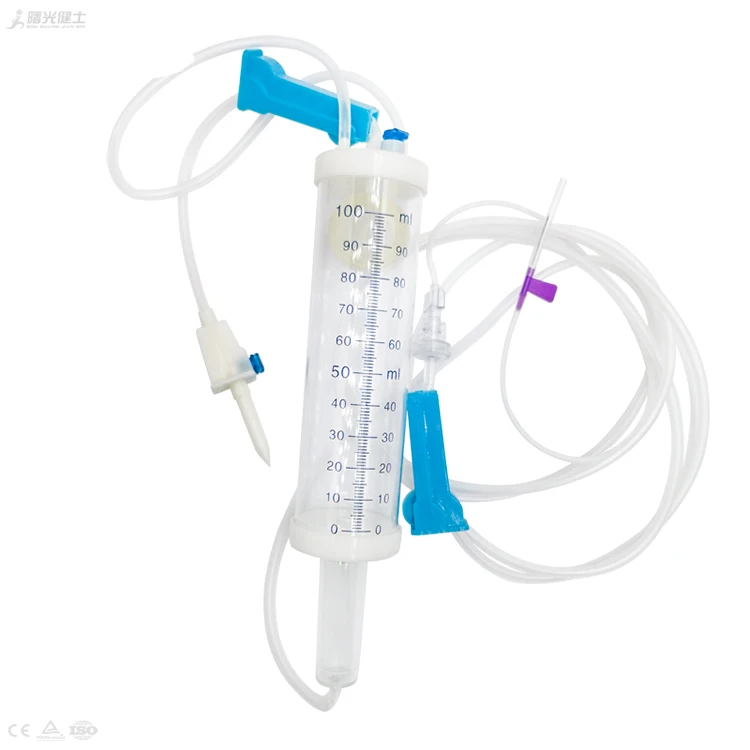 Ce Certified Medical Disposable Micro 150ml Burette Type Infusion Set