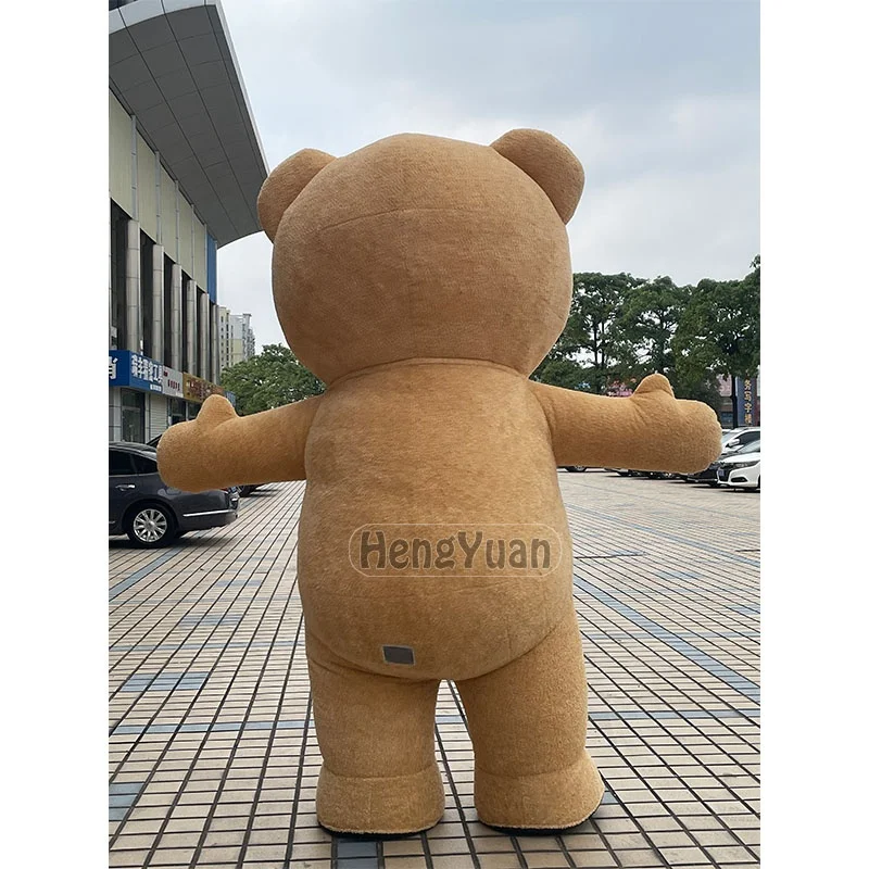 Instock Inflatable Colorful Teddy Bear Mascot Clothing Advertising Events Cosplay Giant Walking Brown Bear Mascot Costumes