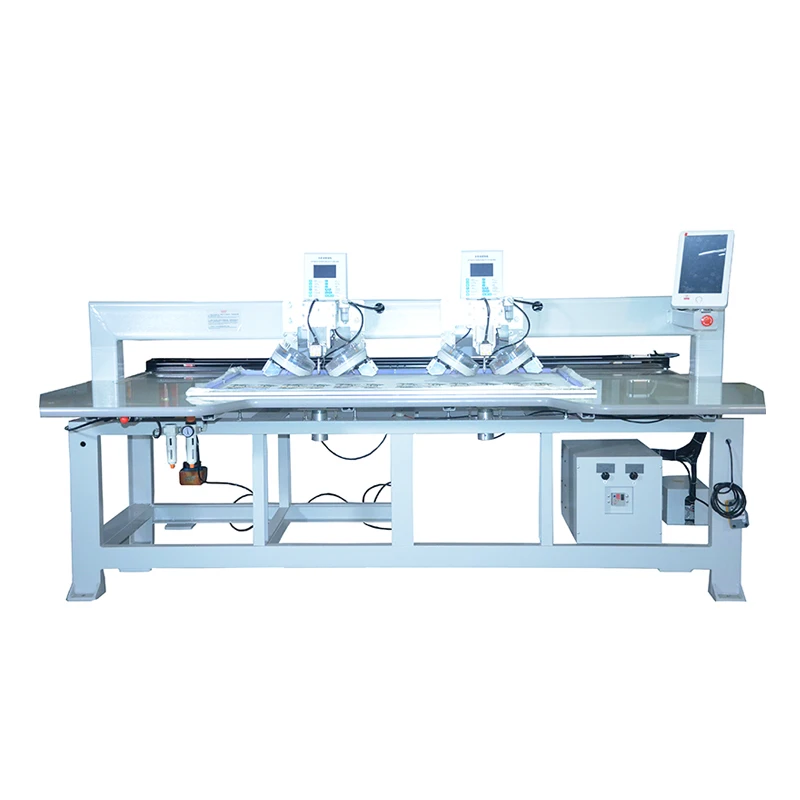 Factory Price Double Head Fabrics Automatic Hotfix Rhinestone Fixing Machine