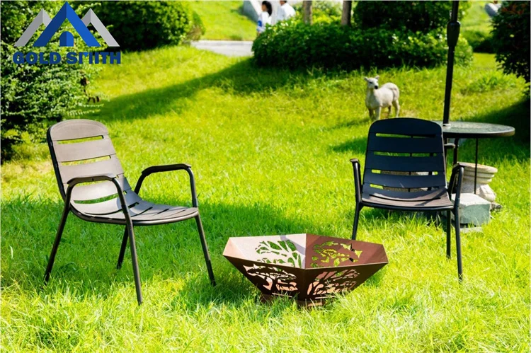 Уличная камина для кемпинга-железная костра-трехногий паяльник-угольный нагреватель