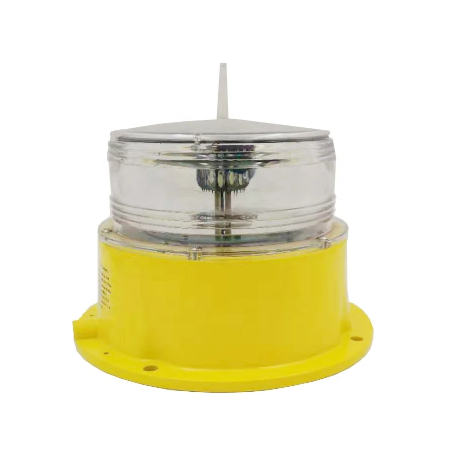 20000cd Telecom Electric Iron White LED Flashing Type A Building Chimney Medium Intensity Tower Aviation Obstruction Light