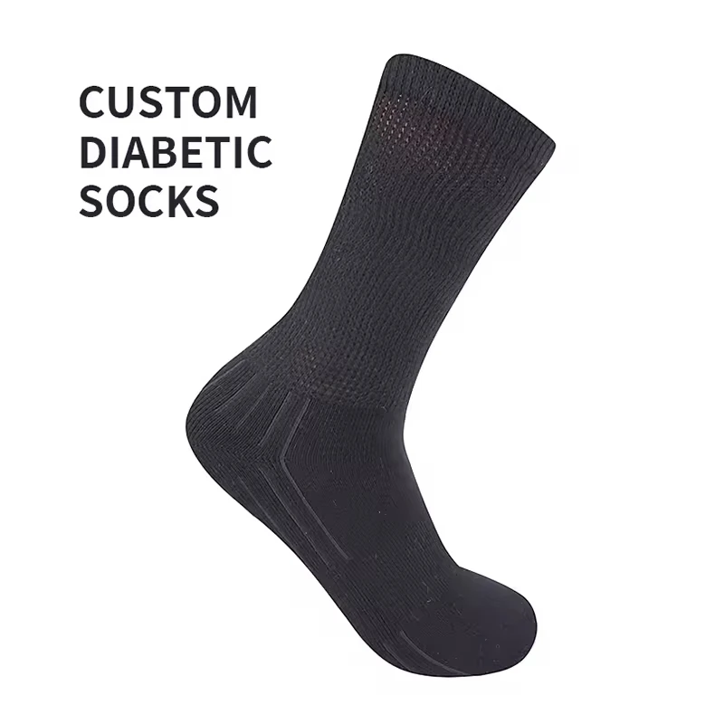 Non-Binding Loose Top Comfortable Bamboo Medical Hospital Socks Seamless Diabetic Compression Socks Unisex
