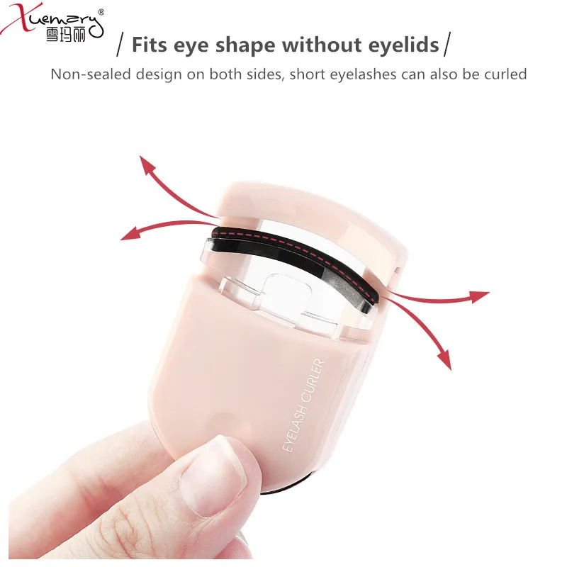 
Eco Friendly ABS Handle Mini Eye Lash Curler Zlime Makeup Lash Lift Custom Portable Heated Eyelash Curler 
