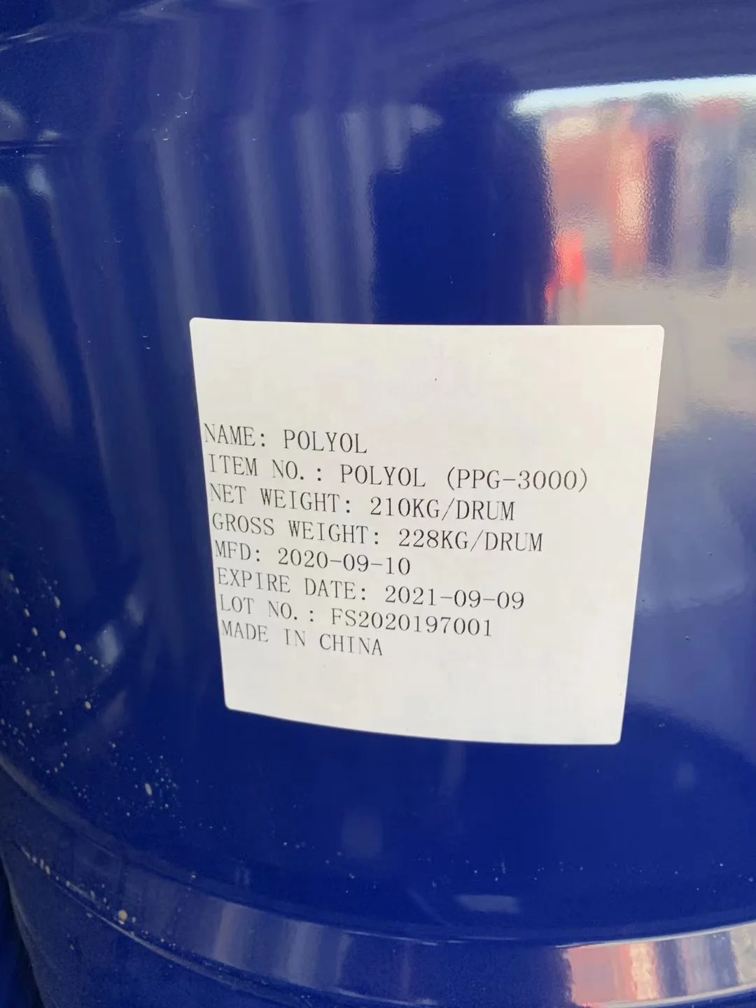 Pu Foam Chemicals Polyether Polyol PPG MW3000 for making mattress use