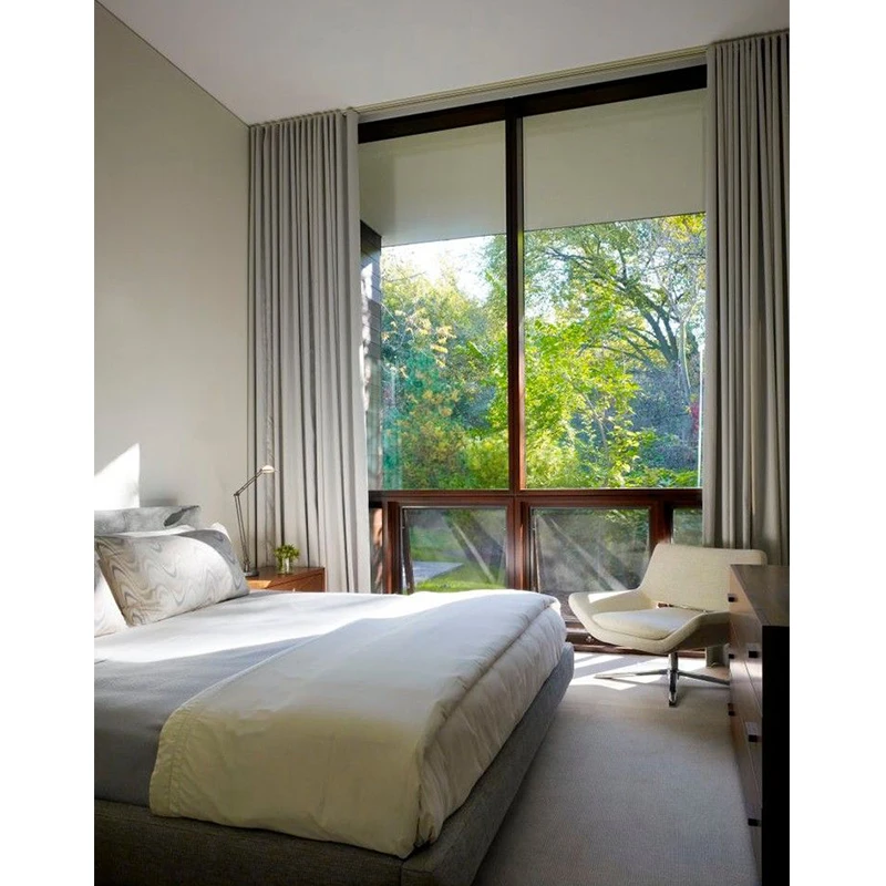 Customized High Quality Ripple Fold Type Blackout Hotel Drapes Pinch Pleated Fire Proof Curtain For The living Room