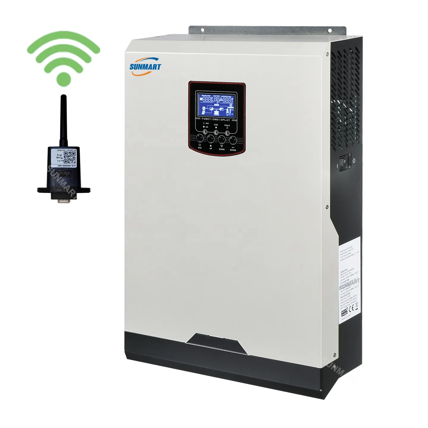 Foshan SUNMART коэффициент выходной мощности PF = 1 0 5.5kw Гибридные солнечные инверторы для хранения энергии с независимым