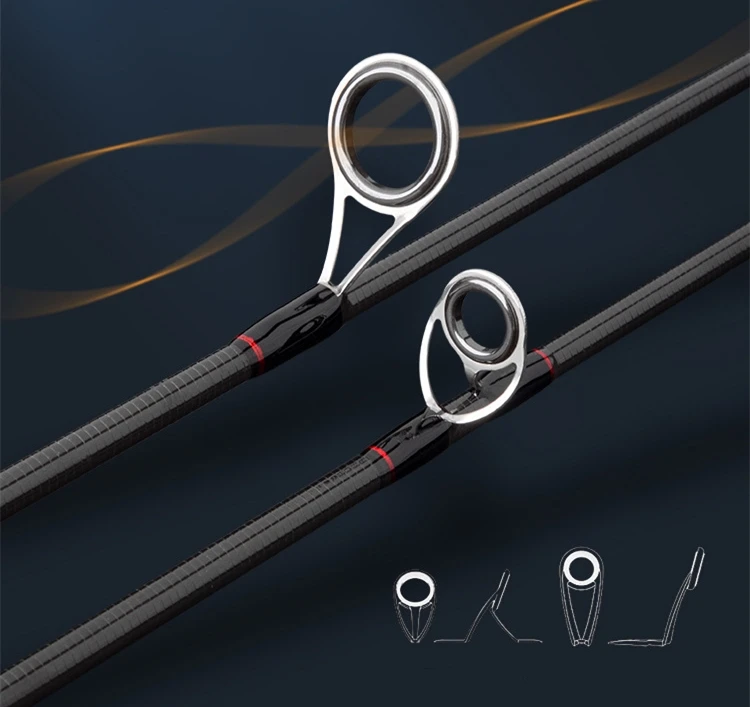 1.68M1.8M 2.1M 2.4M 2.7M Spinning Casting Fishing Rod 3 Tips MH M L High Carbon Pole Fast Action Goods For Fishing