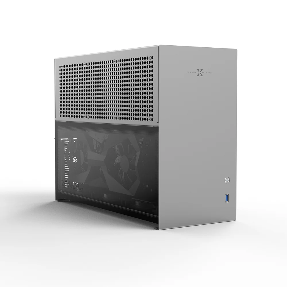  Корпус MATX ZZAW C3 алюминиевый корпус для настольного компьютера ПК с установкой «сделай сам» игр и домашнего