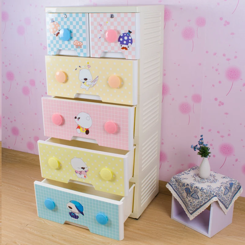 5 Layers Multi-function Wholesale High Quality Plastic Drawers Cabinets Storage  Plastic Drawer Baby Toys Storage Box