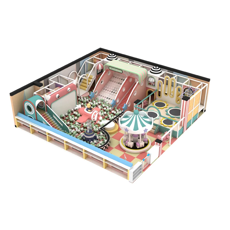 New Design Commercial Toddler Mcdonalds Playground Equipment with Indoor Plastic Playground and Maze