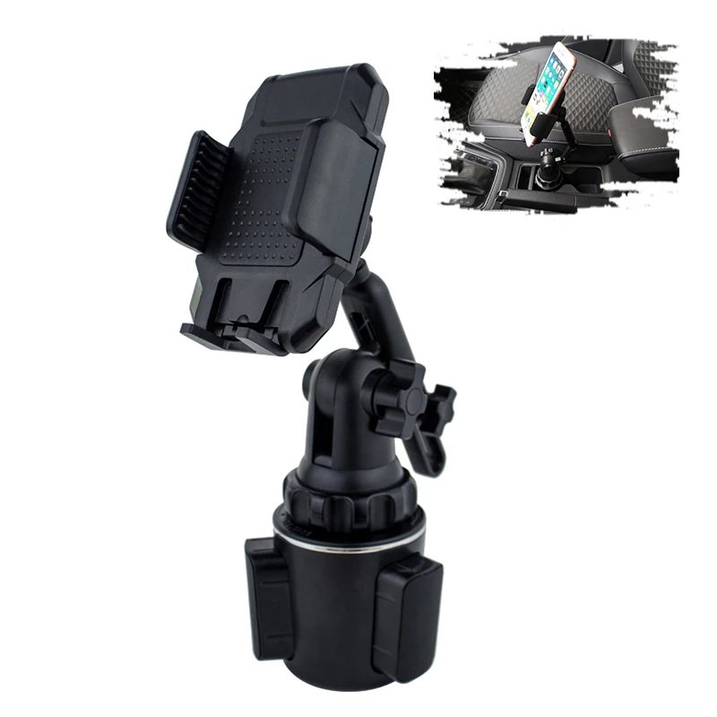 Cup Holder Phone Holder for Car, Upgraded Adjustable Gooseneck & Firmly Stable Cup Holder Phone Mount
