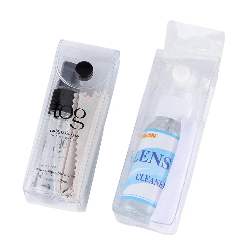 Professional Natural Eyeglass Cleaner Safety Optical Glasses Spray Eyeglasses Care Kit Box Lens Cleaning Kit Solution