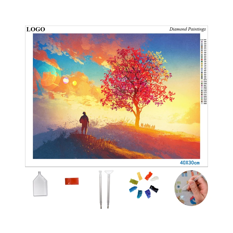 Best Short Lint Canvas Fantasy Scenary Wholesale 5d Diamond Painting With Round And Square Resin Stones